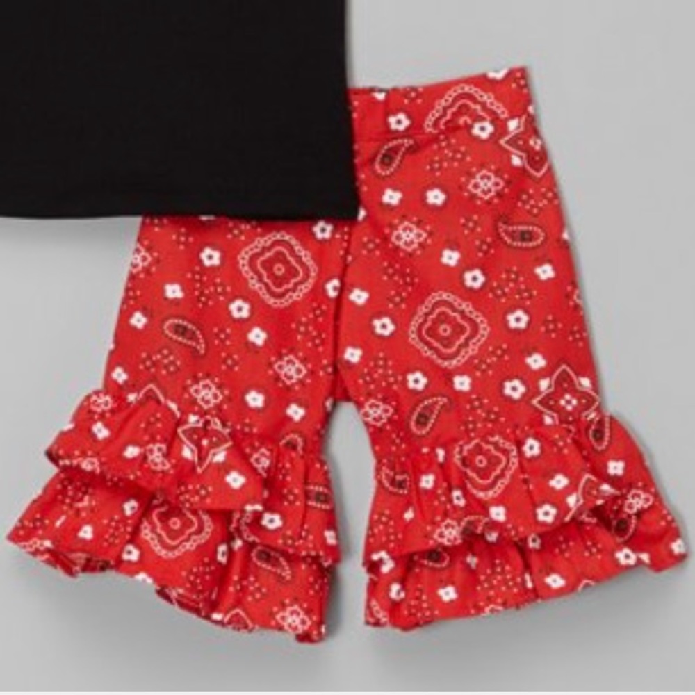 ▪️Now Now Red Cow Tank and Pants Set - Picture 3 of 3